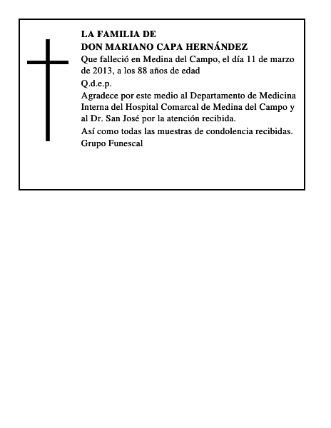 Don Mariano Capa Hernández
