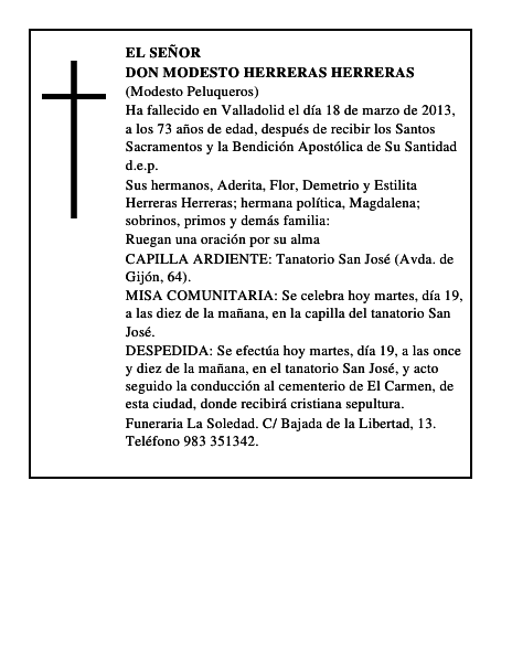 Don Modesto Herreras Herreras