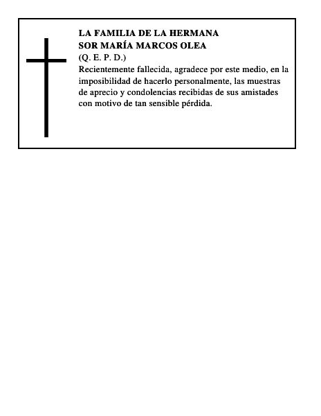 Sor María Marcos Olea