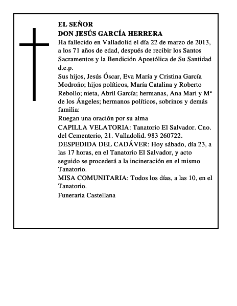 Don Jesús García Herrera
