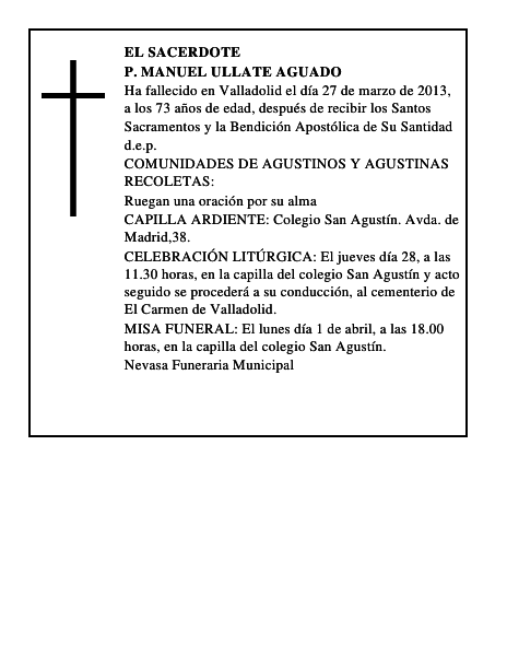 P. Manuel Ullate Aguado