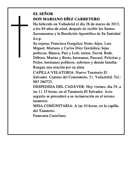 Don Mariano Díez Carretero