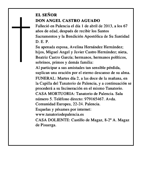 Don Angel Castro Aguado