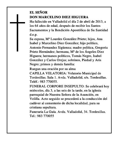 Don Marcelino Diez Higuera