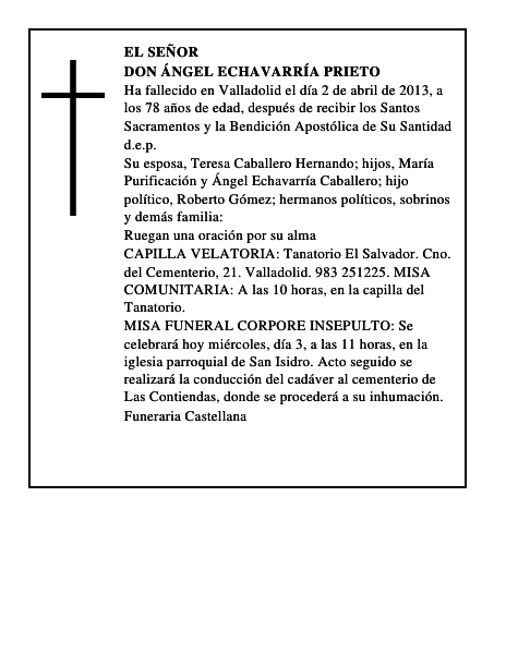 Don Ángel Echavarría Prieto