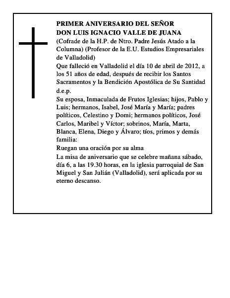 Don Luis Ignacio Valle de Juana
