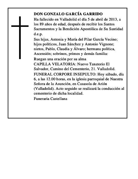 Don Gonzalo García Garrido