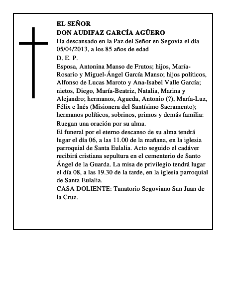 Don Audifaz García Agüero