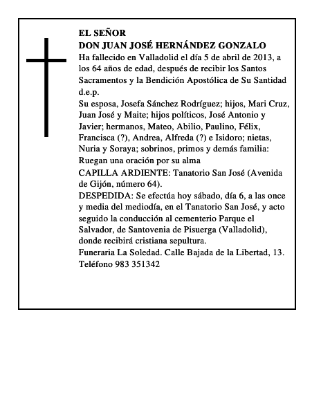 Don Juan José Hernández Gonzalo