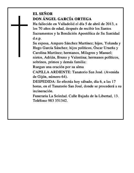 Don Ángel García Ortega