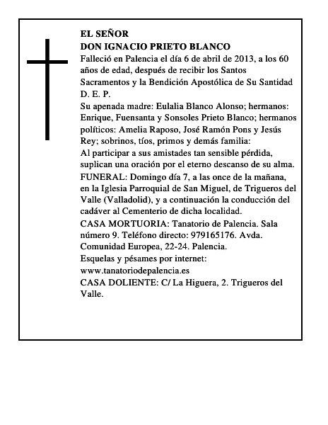 Don Ignacio Prieto Blanco