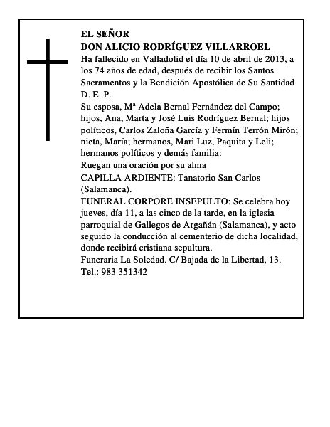 Don Alicio Rodríguez Villarroel