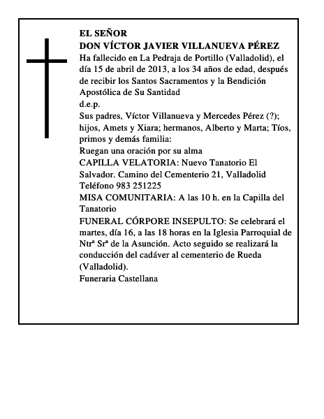 Don Víctor Javier Villanueva Pérez