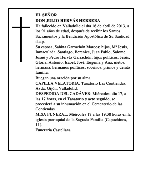 Don Julio Hervás Herrera