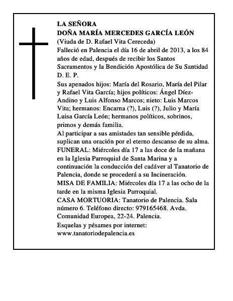 Doña María Mercedes García León