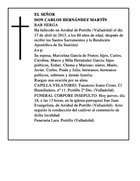 Don Carlos Hernández Martín