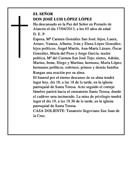 Don José Luis López López