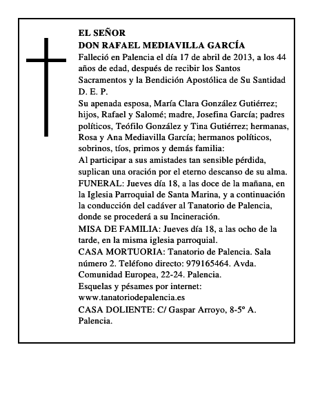 Don Rafael Mediavilla García
