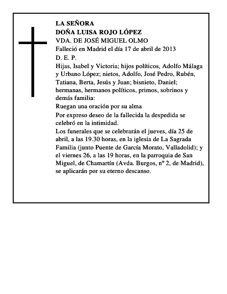Doña Luisa Rojo López