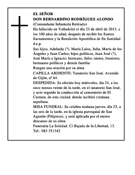 Don Bernardino Rodríguez Alonso
