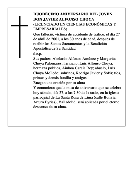 Don Javier Alfonso Choya