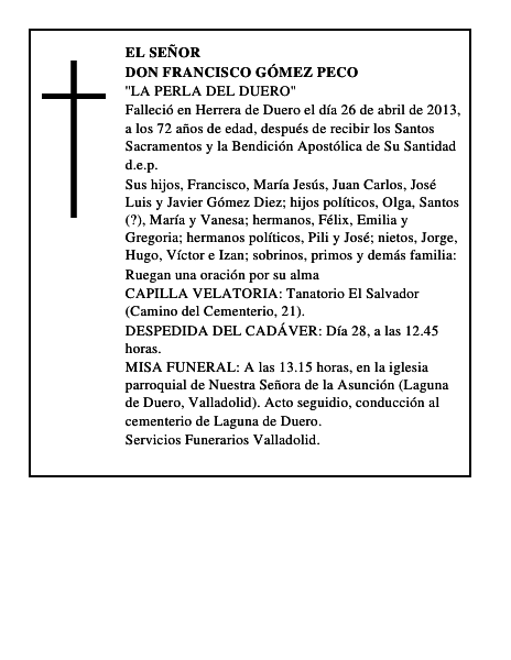 Don Francisco Gómez Peco