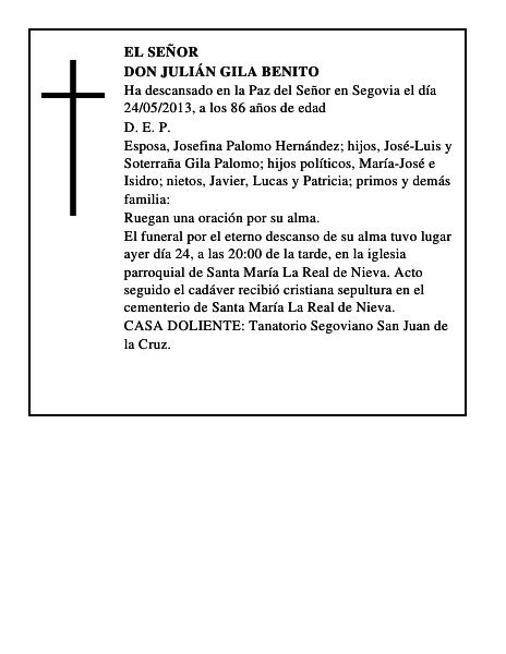 Don Julián Gila Benito