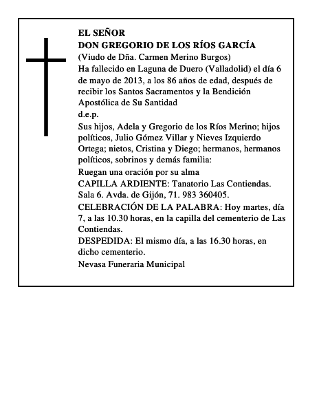 Don Gregorio de los Ríos García