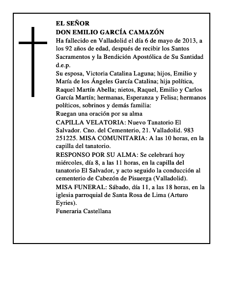 Don Emilio García Camazón