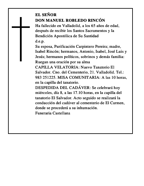Don Manuel Robledo Rincón