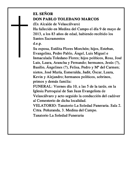 Don Pablo Toledano Marcos