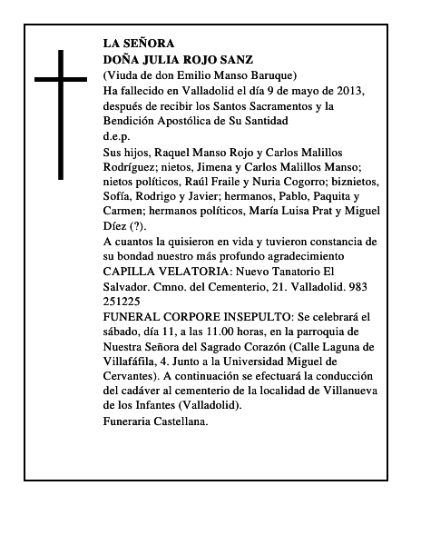 Doña Julia Rojo Sanz