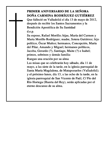 Doña Carmina Rodríguez Gutiérrez