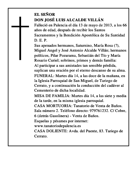 Don José Luis Alcalde Villán