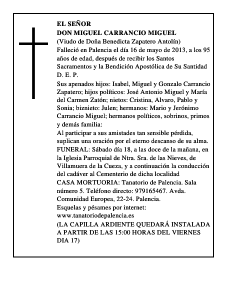 Don Miguel Carrancio Miguel