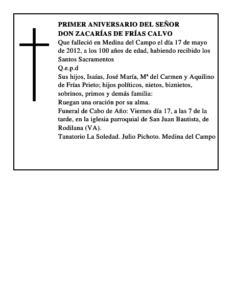 Don Zacarías de Frías Calvo