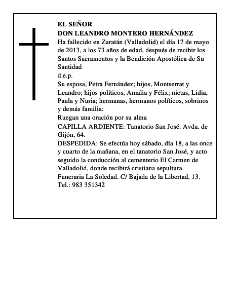 Don Leandro Montero Hernández