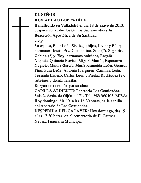 Don Abilio López Díez