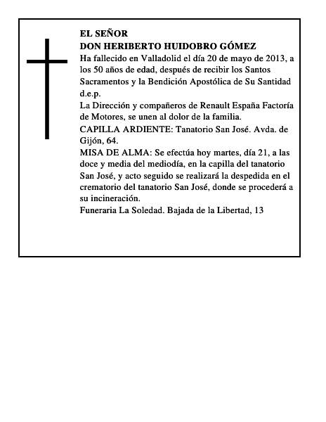 Don Heriberto Huidobro Gómez