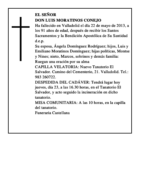 Don Luis Moratinos Conejo