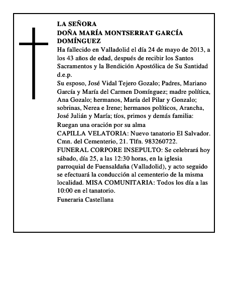 Doña María Montserrat García Domínguez