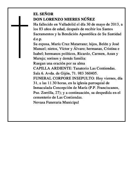 Don Lorenzo Mieres Núñez