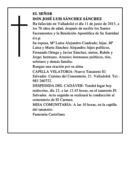 Don José Luis Sánchez Sánchez