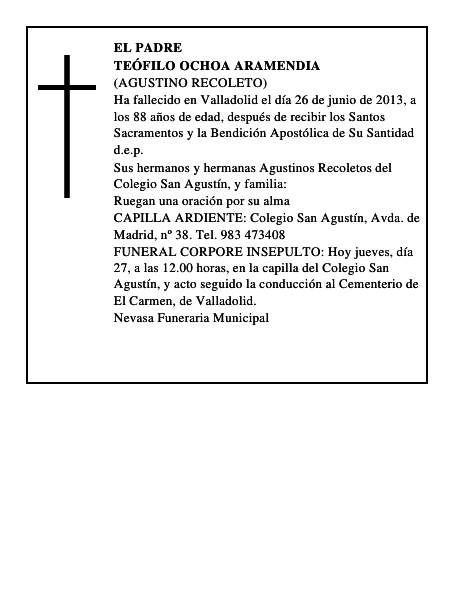 Teófilo Ochoa Aramendia