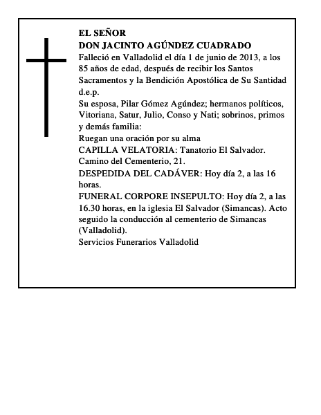 Don Jacinto Agúndez Cuadrado