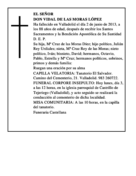 Don Vidal de las Moras López