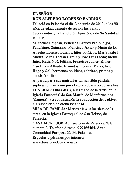 Don Alfredo Lorenzo Barrios