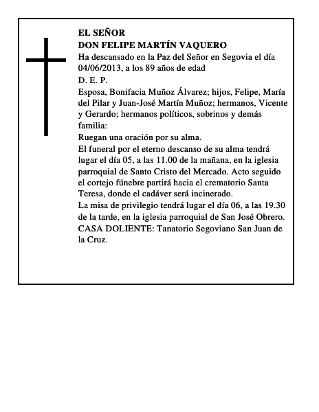 Don Felipe Martín Vaquero