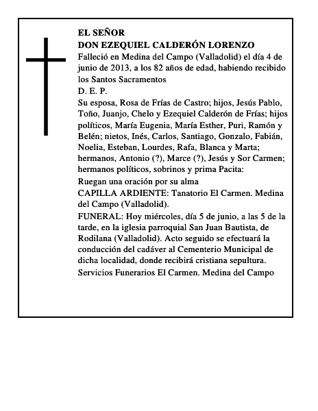 Don Ezequiel Calderón Lorenzo