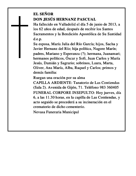 Don Jesús Hernanz Pascual